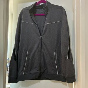 Dark gray Calvin Klein full zip performance jacket Large unisex